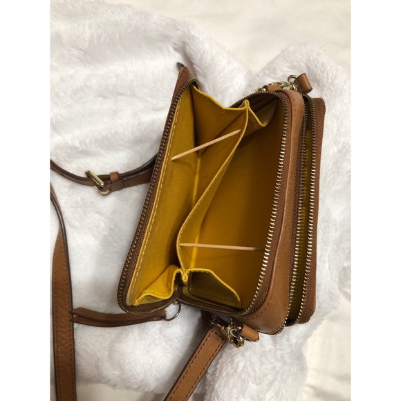 Fossil Bags Fossil Crossbody Belt Waist Bag Brown With Gold